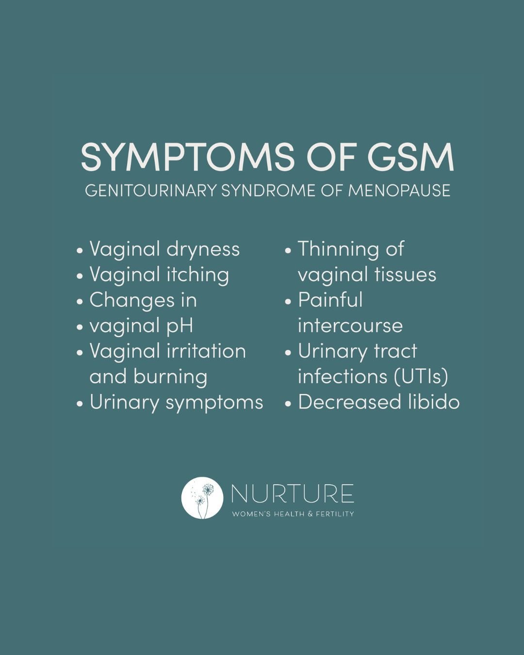 Genitourinary Syndrome of Menopause (GSM) is common, but it&rsquo;s not something you have to just &ldquo;live with.&rdquo; Symptoms like vaginal dryness, pain with intimacy, urinary urgency, and recurring infections can seriously impact your quality