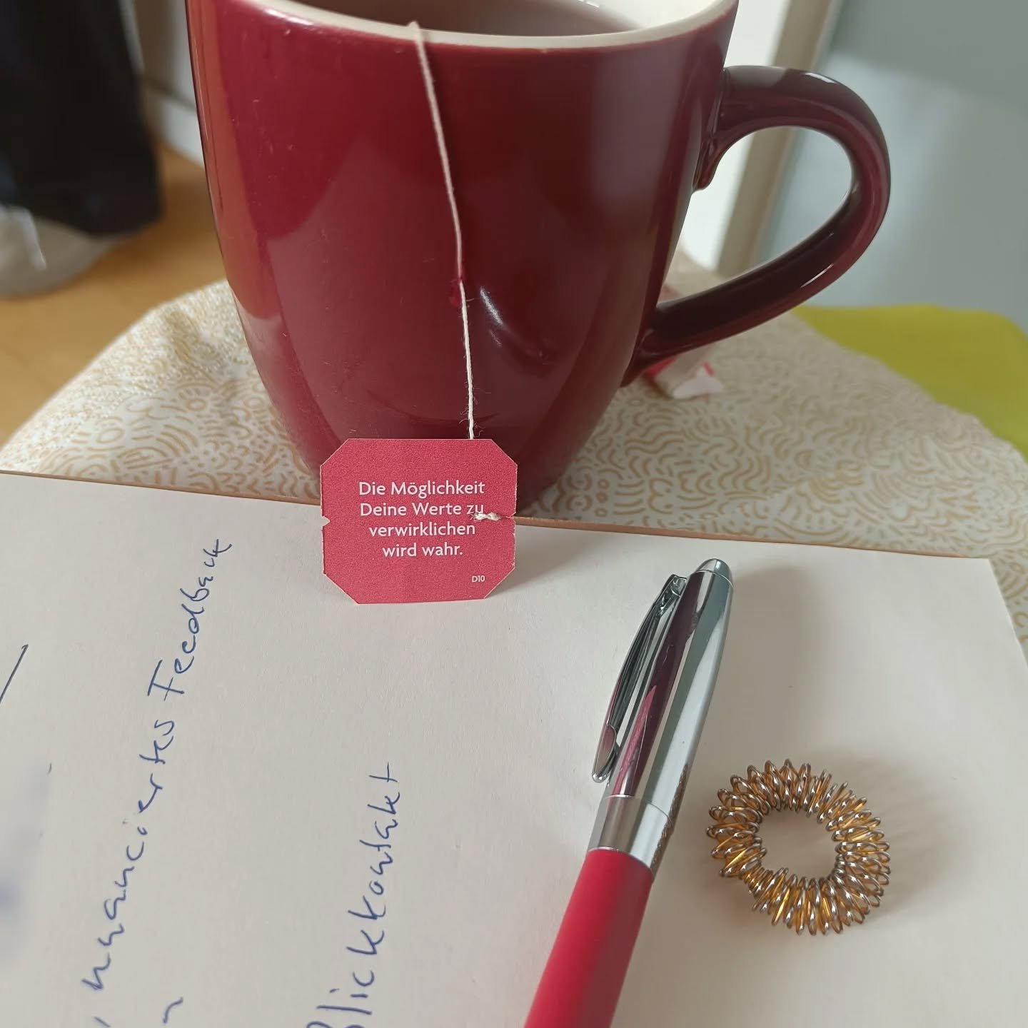 Wenn der Tee-Spruch zum Programm passt. 
#martemeo