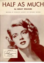Photo of Rosemary Clooney on Piano Sheet Music Cover