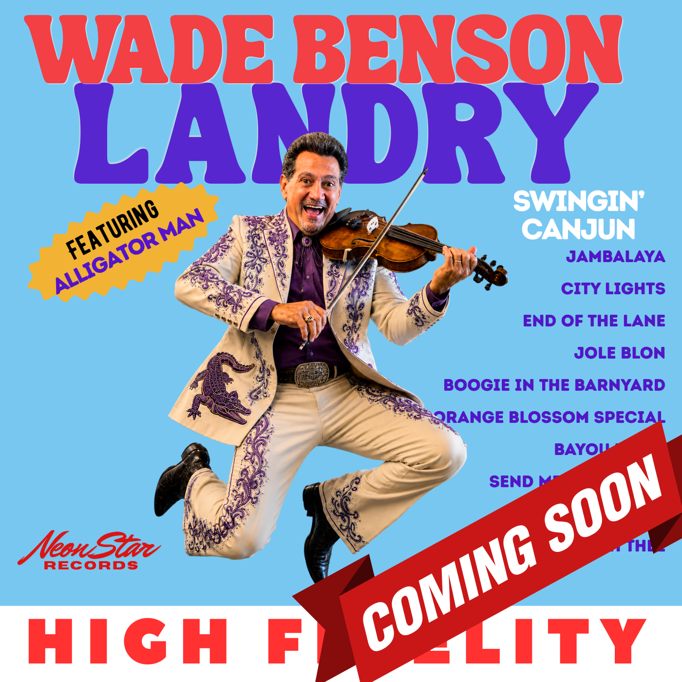 Swingin' Cajun- Wade Benson Landry DIGITAL DOWNLOAD - COMING SOON!