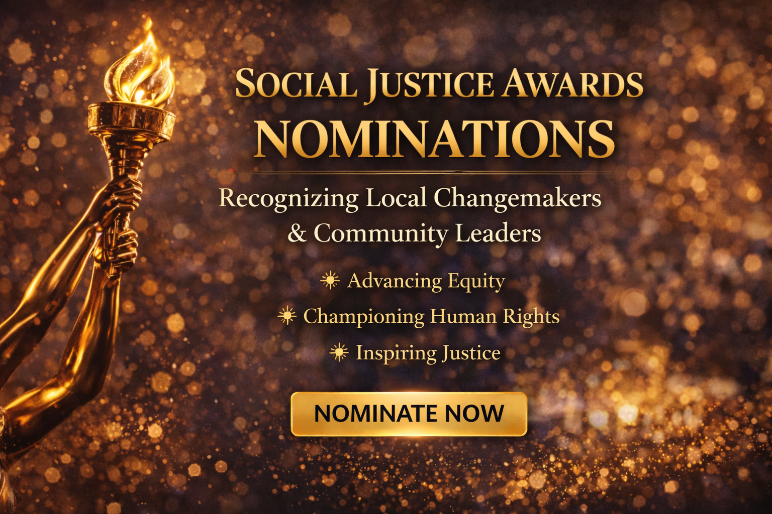 Nominate someone: Social Justice Awards &amp; Gala