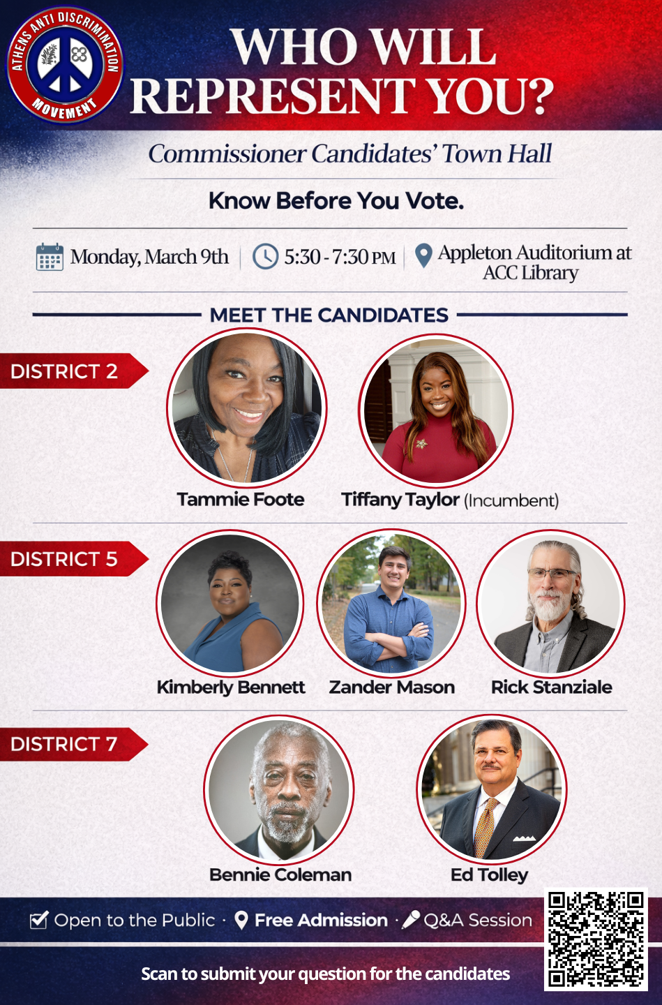 Athens Commissioner Candidate Panel Discussion