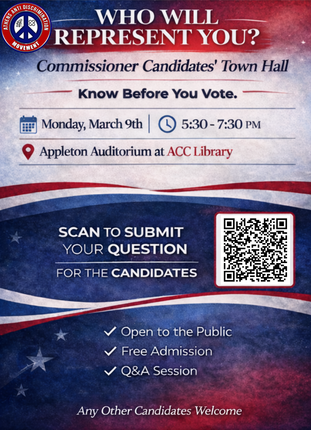 Athens Commissioner Candidate Town hall