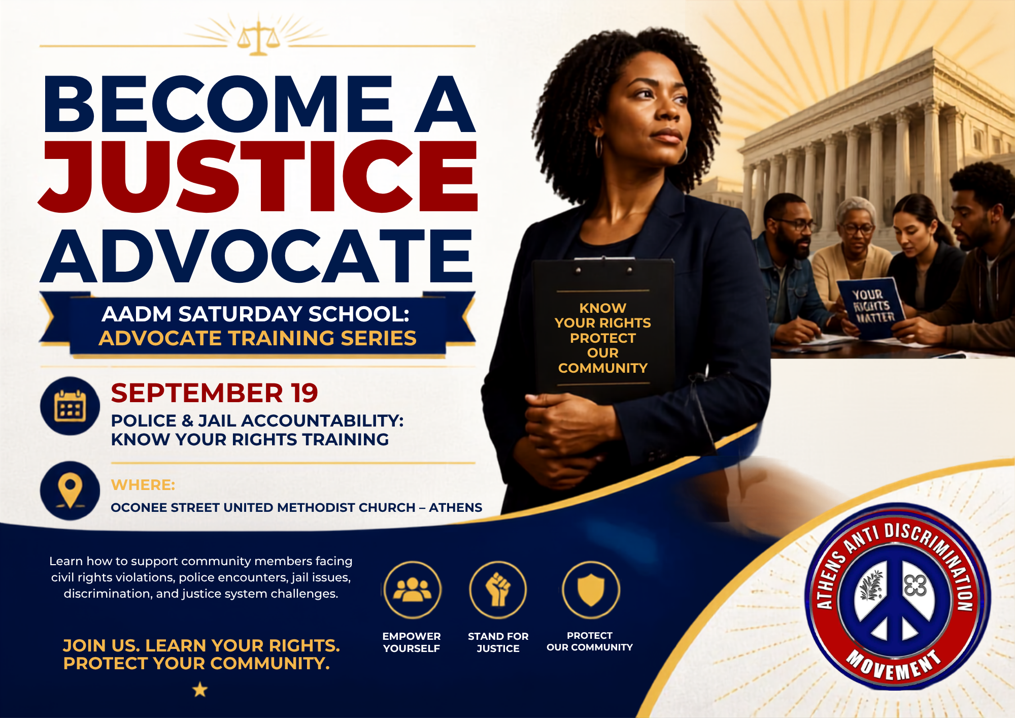 Become a Justice Advocate: Understanding Civil Rights Violations &amp; Court Systems Training Session 1