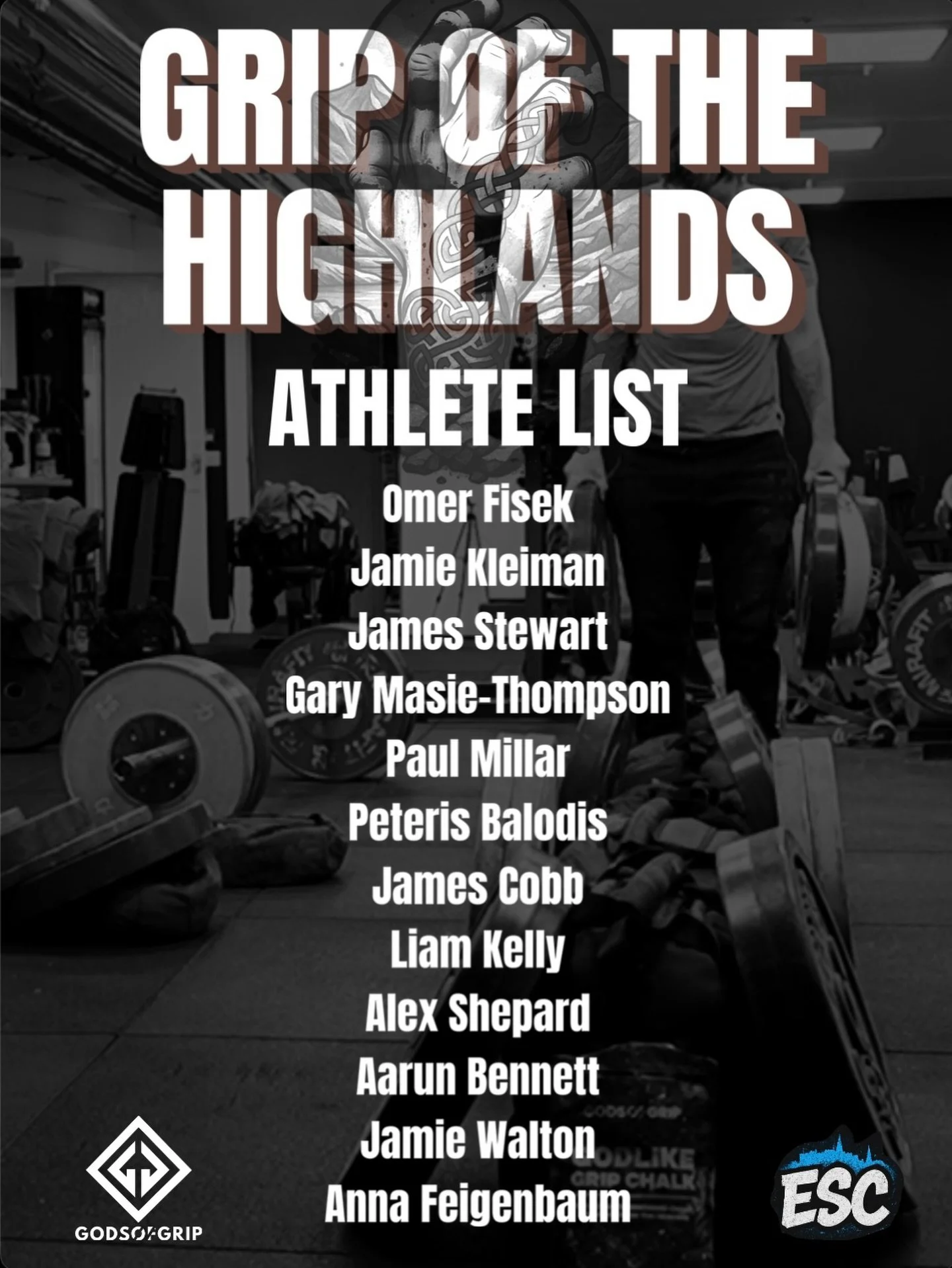 🖐🏻 GRIP OF THE HIGHLANDS

Not long now until the first ever Scottish sanctioned  @godsofgrip comp! All these athletes will be looking to try and break some grip records and top their own personal bests.

Prizes for overall total weight lifted. 
Pri