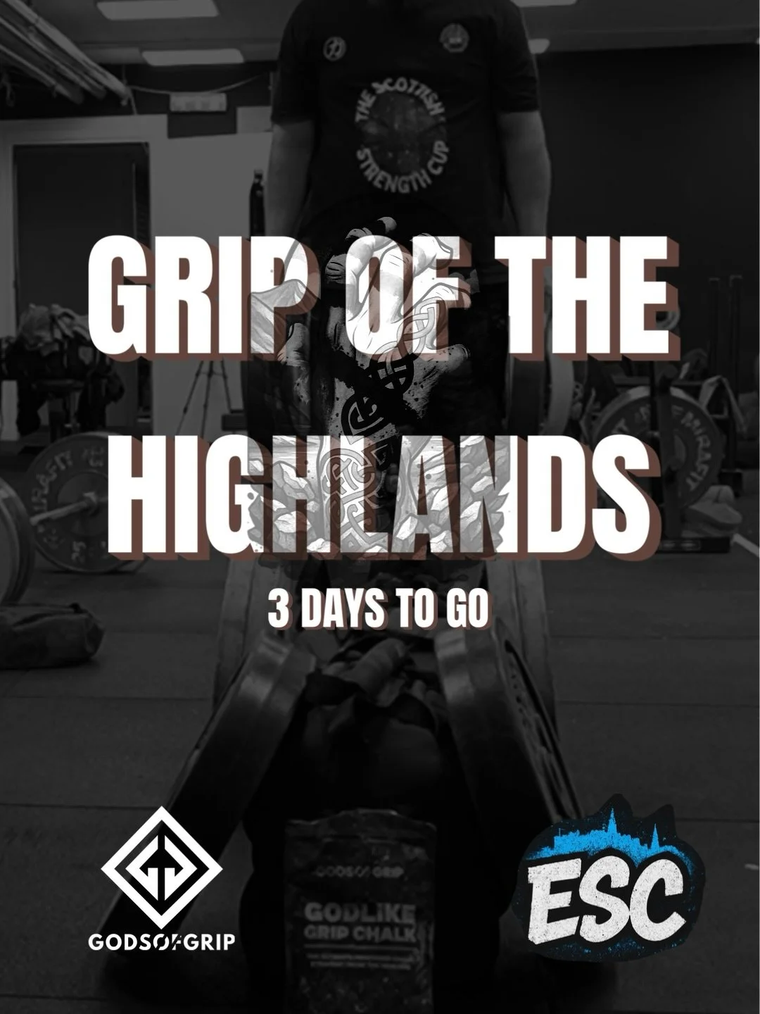 3 DAYS TO GO!

🤚🏻 Grip of the Highlands comp 
&amp;
💪🏻 ESC open day

📆 Sunday 14th Dec
⏰ from 10am
📍 151 London Road, Edinburgh, EH7 6AE
🎟️ free to come along