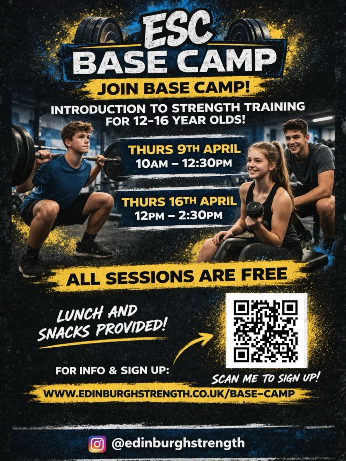 📆 PARENTS! Get these dates in your diaries! 

Need something for your 12-16 year old to go over Easter? We&rsquo;ve got you covered for Thurs 9th an Thurs 16th. 

Classes are free, and lunch and snacks will be provided! 

Our youth coach, Craig Lewi