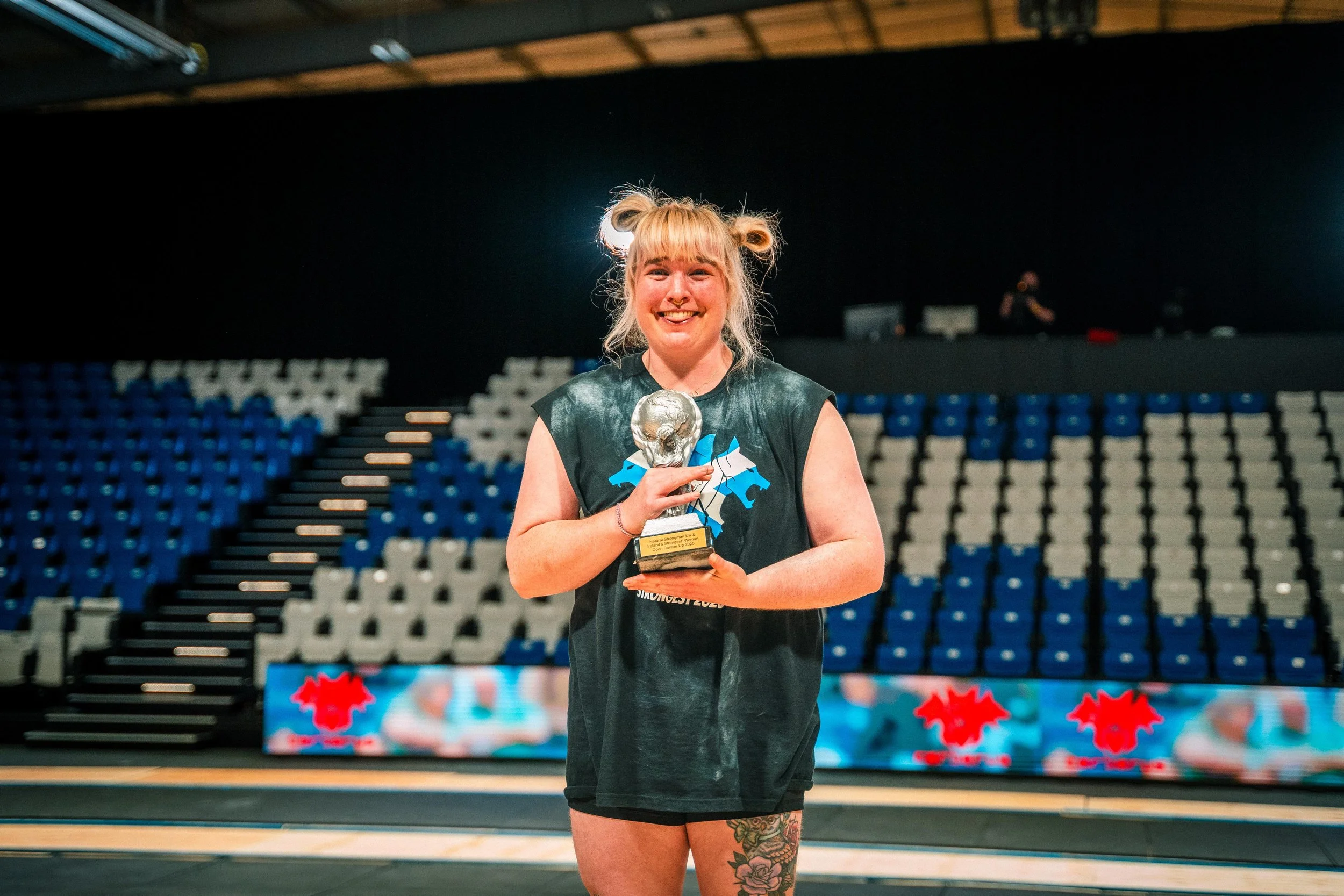 Hope with her Four Nations 2nd place trophy