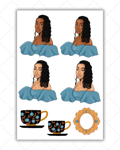 Black Girl Planner Stickers - Black Girl Sticker, Loc Stickers