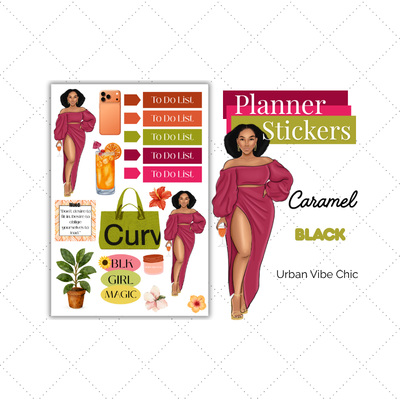 Luxury Lifestyle | Black Girl Stickers | Black Girl Planner Sticker