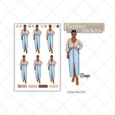 Black Girl Stickers - Simple Vibes