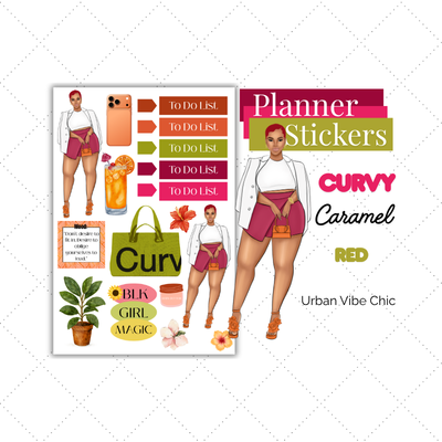 Luxury Lifestyle | Black Girl Stickers | Black Girl Planner Sticker