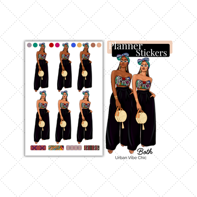 Black Girl Stickers - Cute Pants