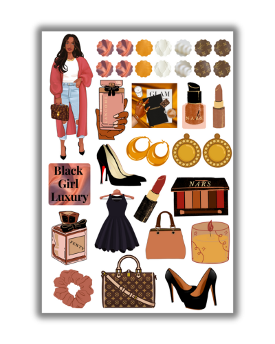 Ready to Ship | Black Girl Planner Stickers | Fast Ship - Matte