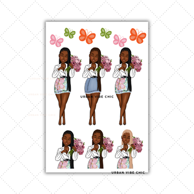 Black Girl Stickers | $3 Tuesdays | Planner Stickers