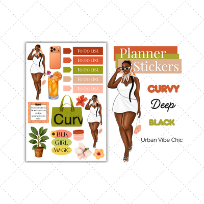 Luxury Lifestyle | Black Girl Stickers | Black Girl Planner Sticker