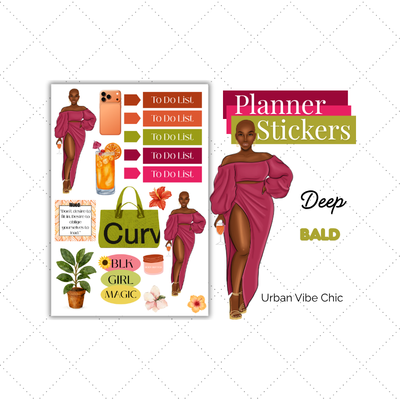 Luxury Lifestyle | Black Girl Stickers | Black Girl Planner Sticker