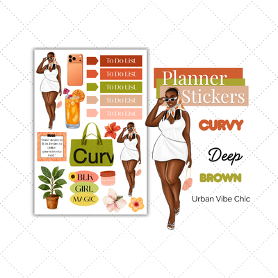 Luxury Lifestyle | Black Girl Stickers | Black Girl Planner Sticker