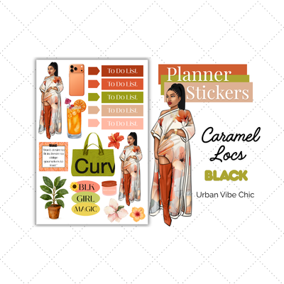 Luxury Lifestyle | Black Girl Stickers | Black Girl Planner Sticker
