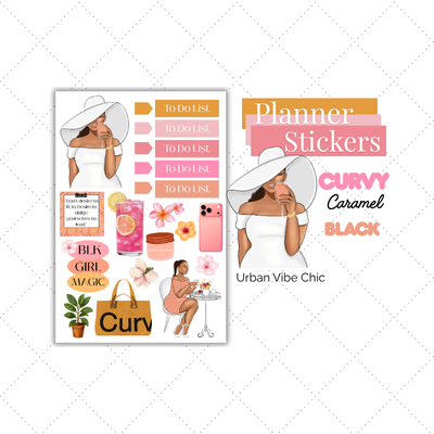 Luxury Lifestyle | Black Girl Stickers | Black Girl Planner Sticker