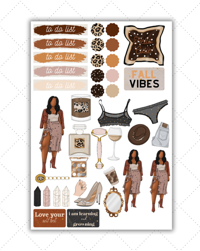 Ready to Ship | Black Girl Planner Stickers | Fast Ship - Weatherproof