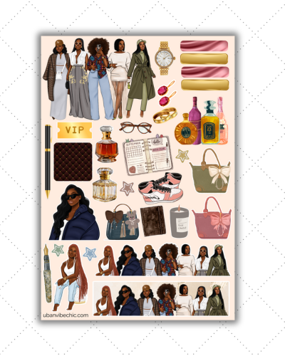 Black Girl Stickers | It Girl Stickers
