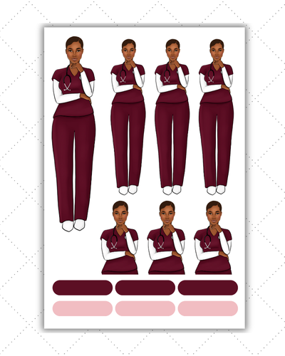 Ready to Ship | Black Girl Planner Stickers | Fast Ship - Matte