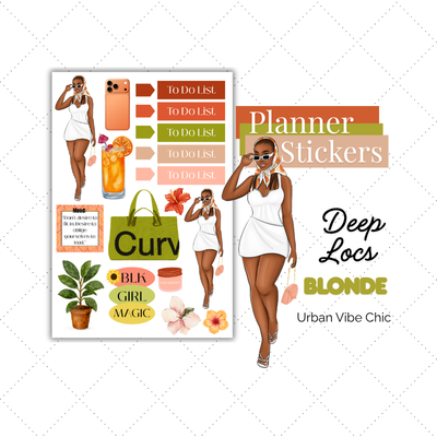 Luxury Lifestyle | Black Girl Stickers | Black Girl Planner Sticker