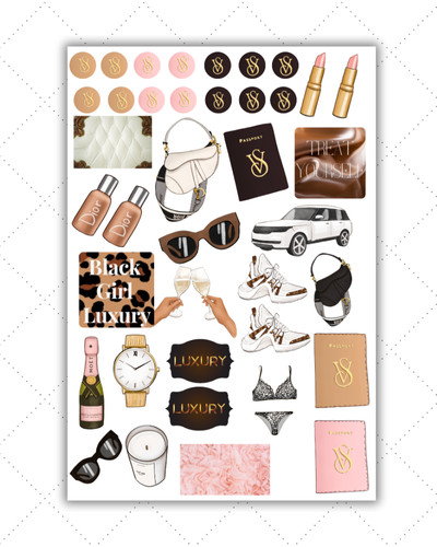 Ready to Ship | Black Girl Planner Stickers | Fast Ship - Matte