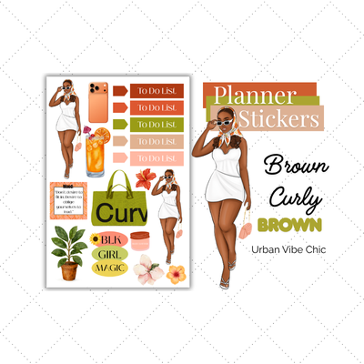 Luxury Lifestyle | Black Girl Stickers | Black Girl Planner Sticker