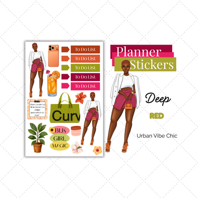 Luxury Lifestyle | Black Girl Stickers | Black Girl Planner Sticker