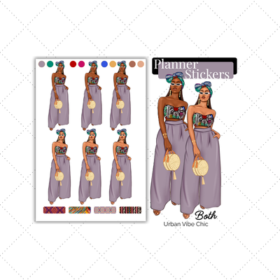 Black Girl Stickers - Cute Pants