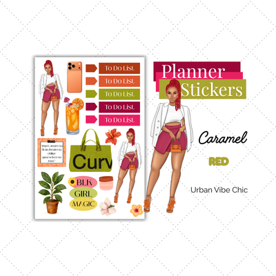 Luxury Lifestyle | Black Girl Stickers | Black Girl Planner Sticker