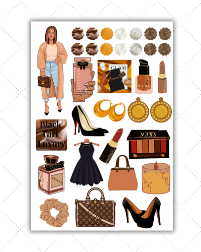 Ready to Ship | Black Girl Planner Stickers | Fast Ship - Matte