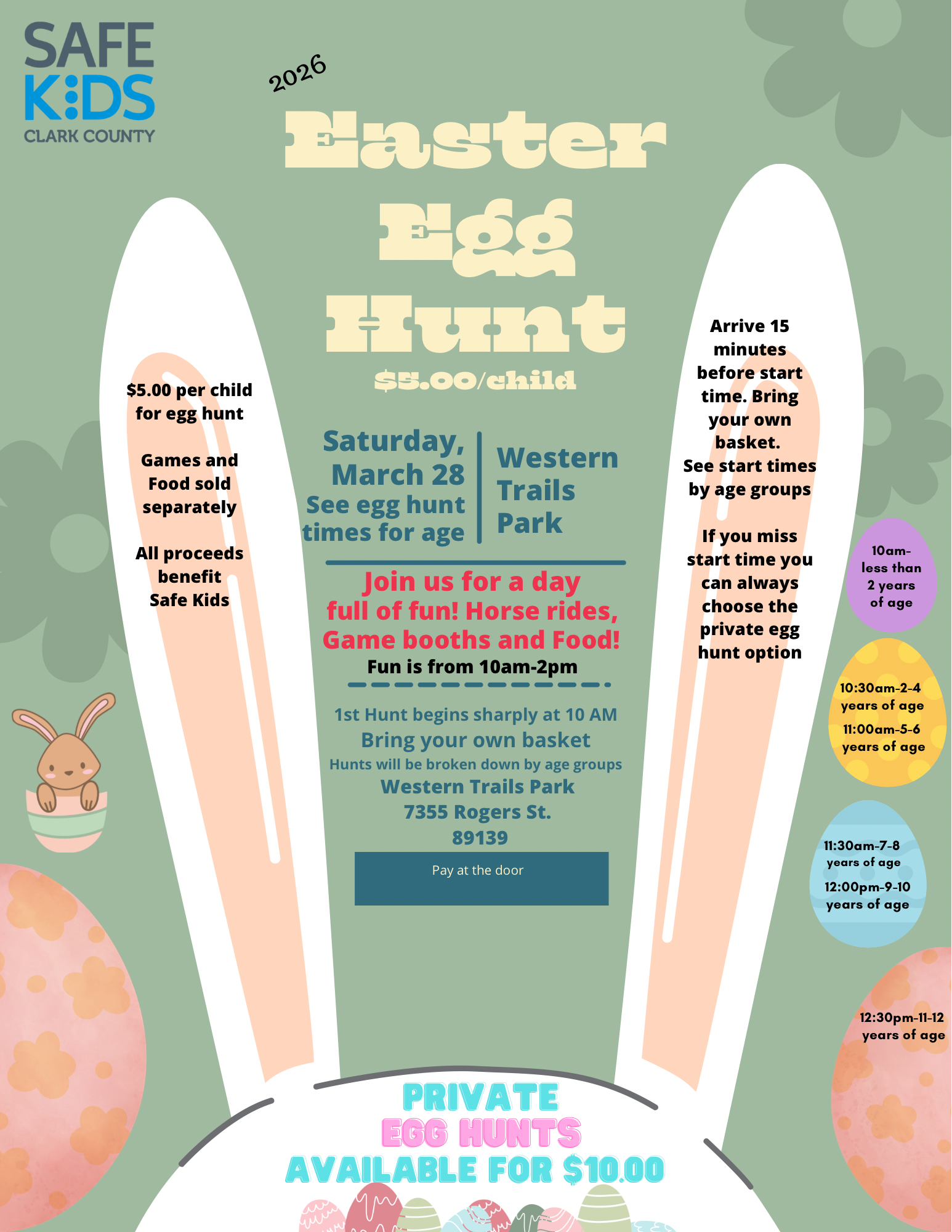 2026 Easter Egg Hunt at Western Trails Park