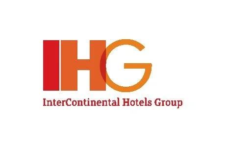 IHG logo with red, orange, and yellow colors and the text 'InterContinental Hotels Group' below.