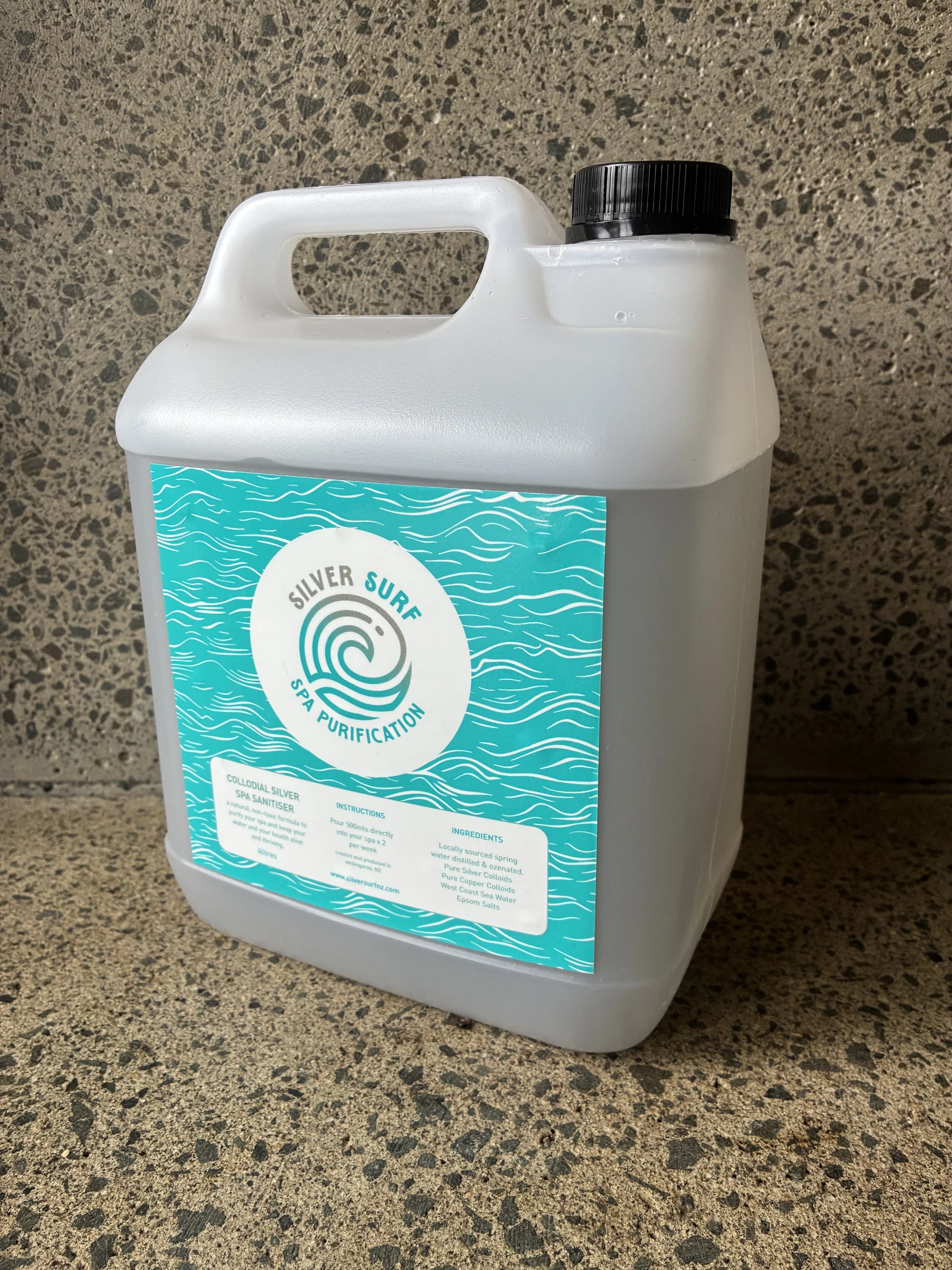 Silver Surf Collodial Silver Spa Sanitiser 4L