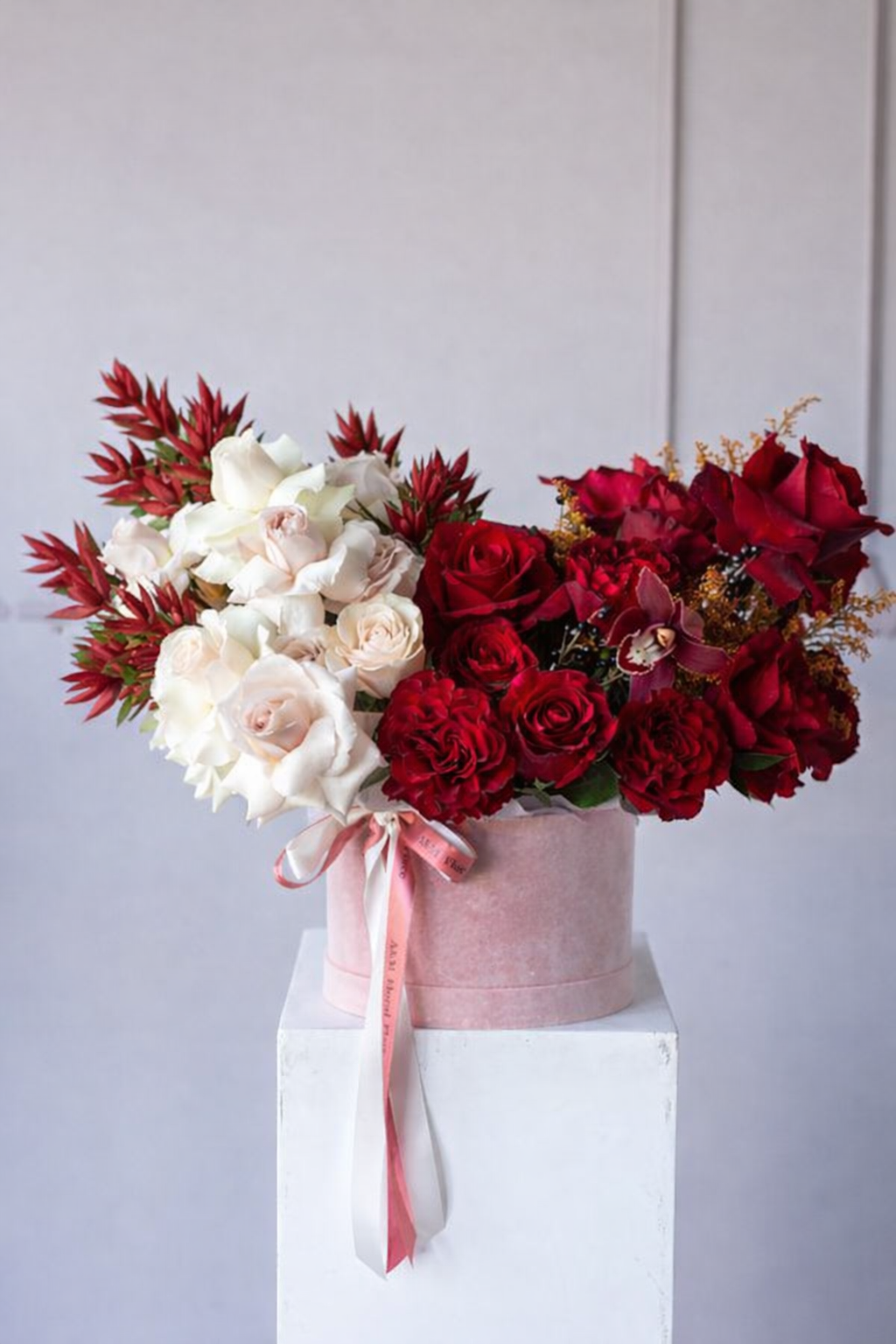 Valentines Luxury Hatbox Arrangement