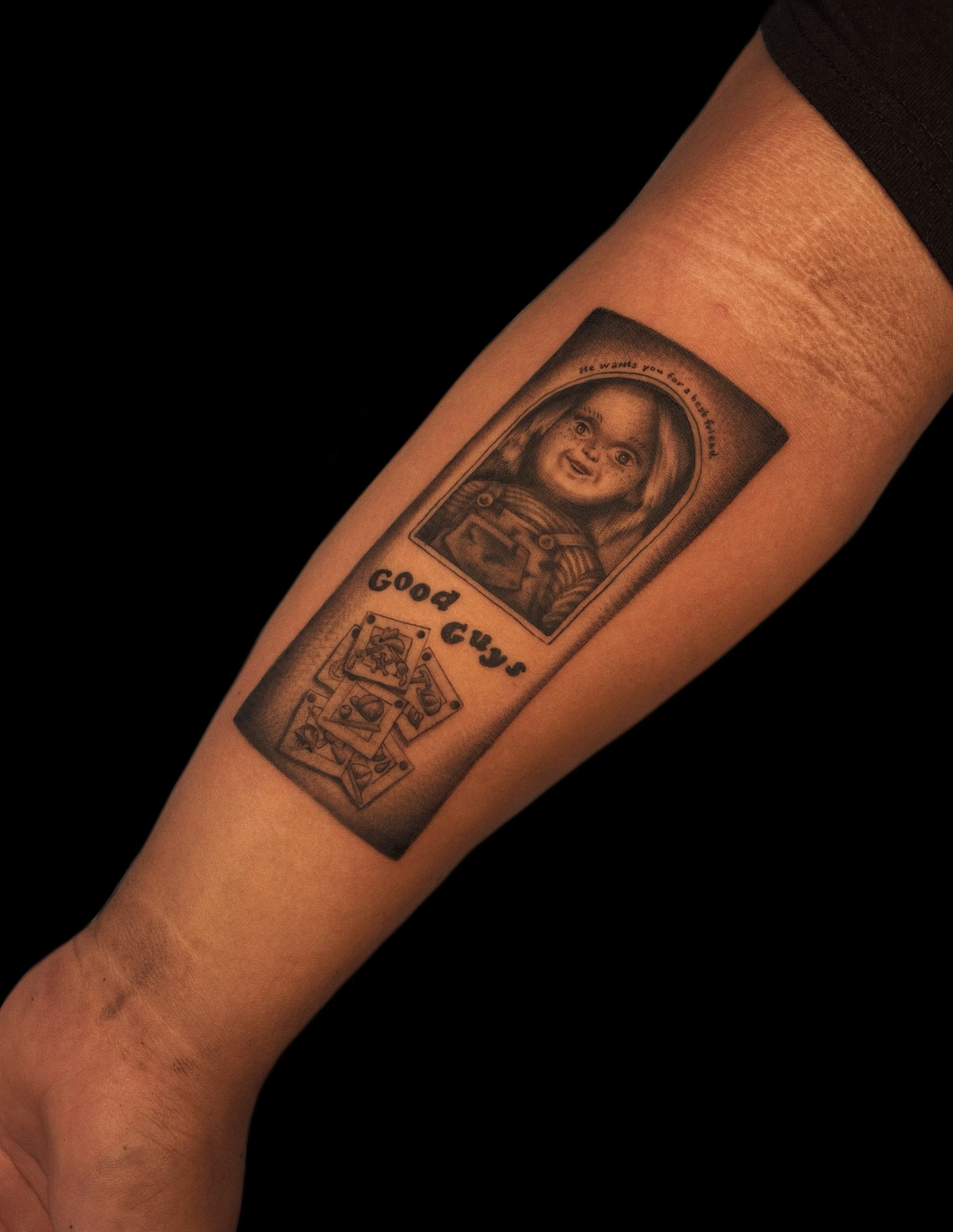 &ldquo;Good Guys, Bad Credit&rdquo;
DM for Appointments, horror themed tattoos special pricing for all of October!
.
.
.
.
.
.
.
.
.
#chucky #horrortattoos #longbeachtattoo #losangelestattoo #spookytattoos