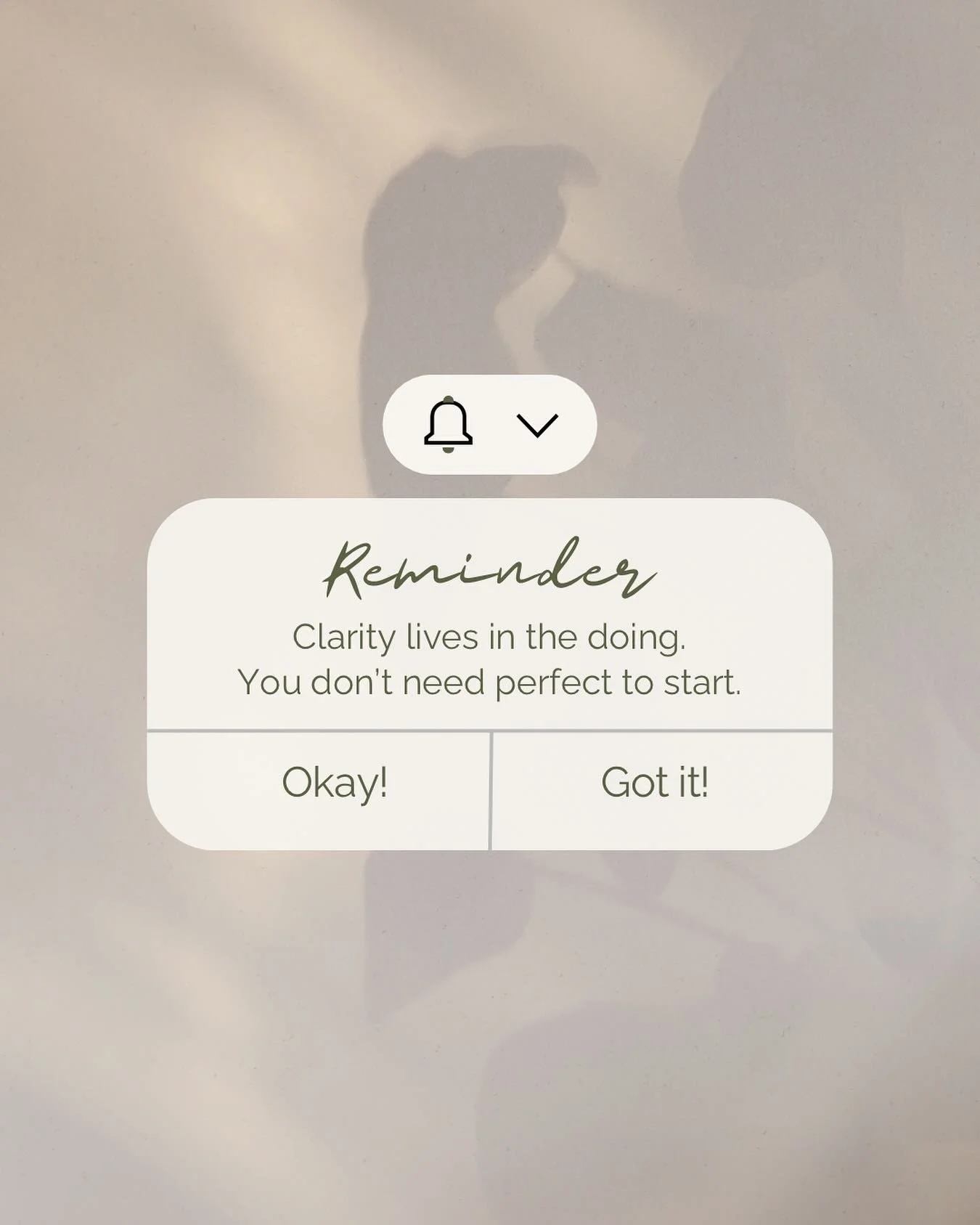 I see so many new healers and wellness pros waiting until everything feels perfect before they start.
The perfect logo, the perfect website, the perfect words.

But honestly, clarity comes from doing. You figure things out by being in it, not by over