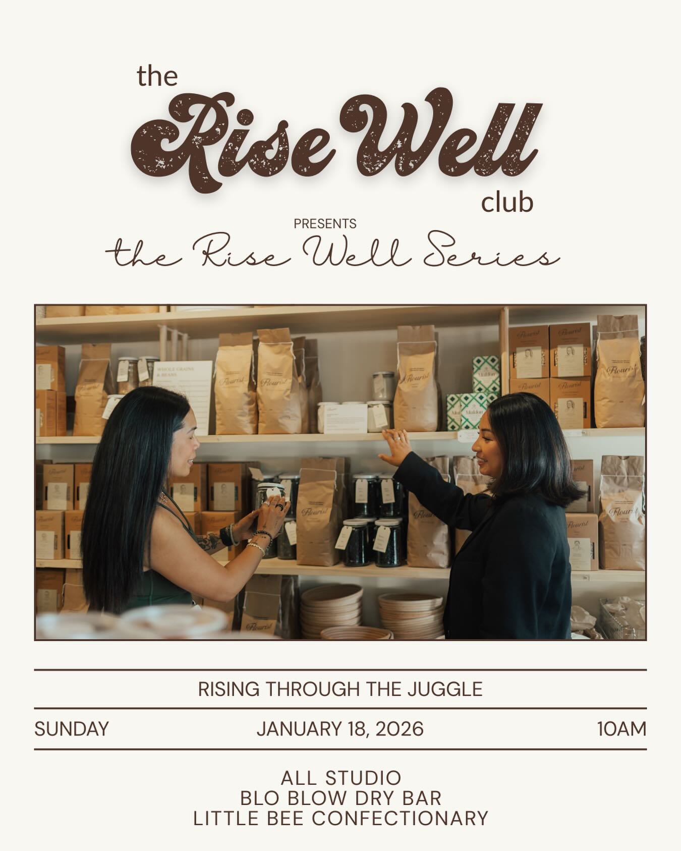 Welcome to the Rising Well Series, a yearlong gathering space for women who are navigating work, family, relationships, and their own well-being all at once.
There are plenty of circles and support groups for new moms who are learning to find balance