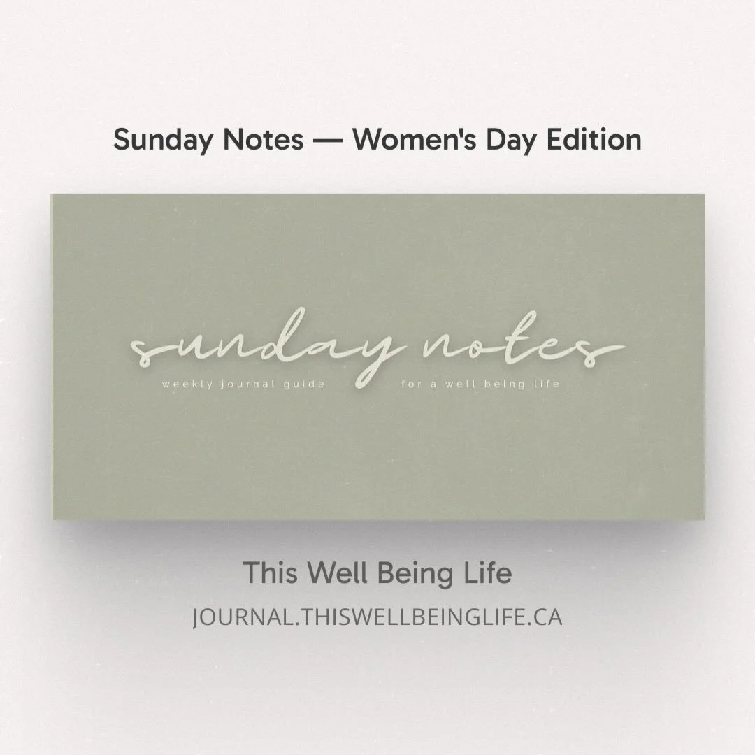Happy Women&rsquo;s Day to the woman reading this. 🤍
This Sunday&rsquo;s journal prompts are for you and for the women who made you who you are.
Two prompts. A quiet corner. A good coffee. That&rsquo;s all you need.
This week&rsquo;s Sunday Notes is