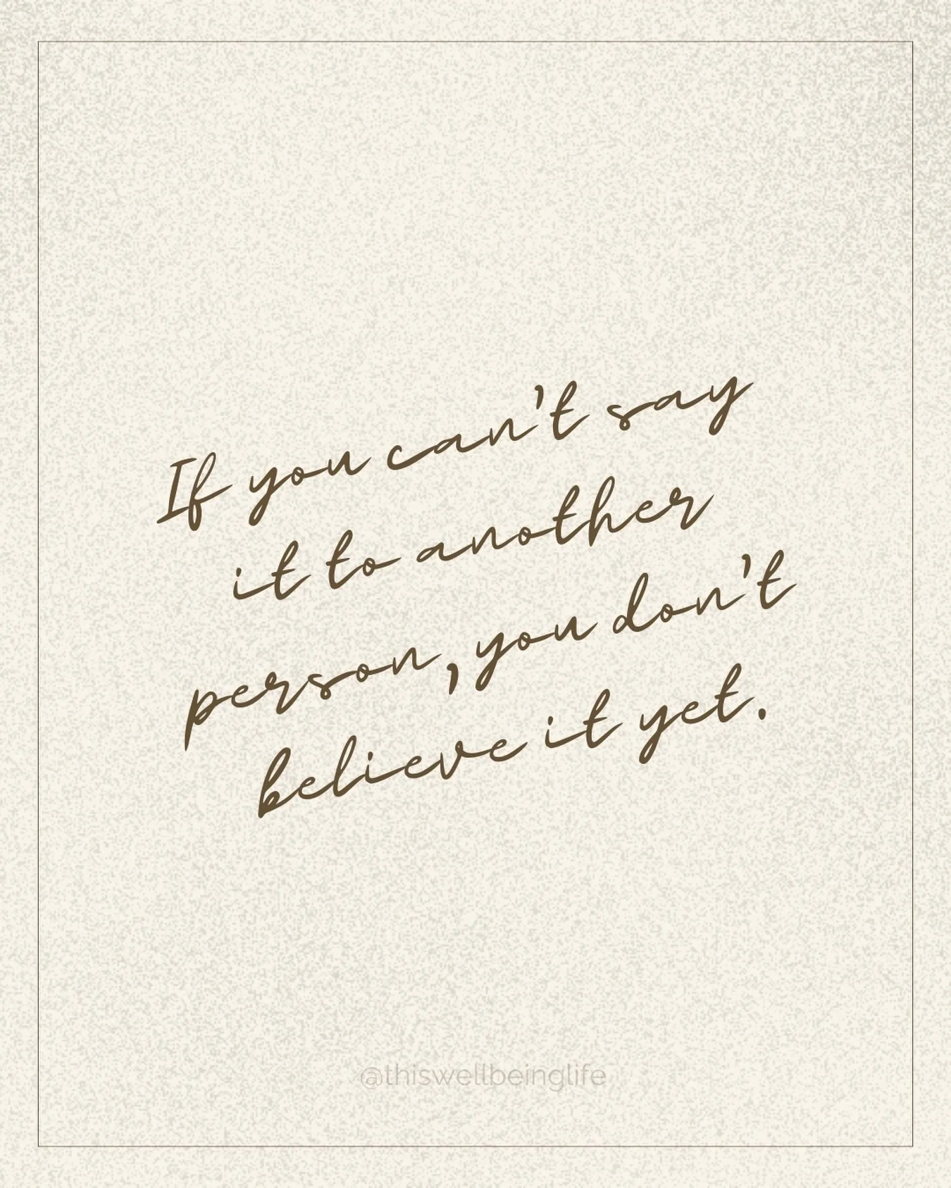 Say the goal. Out loud. To a person. Watch what happens.