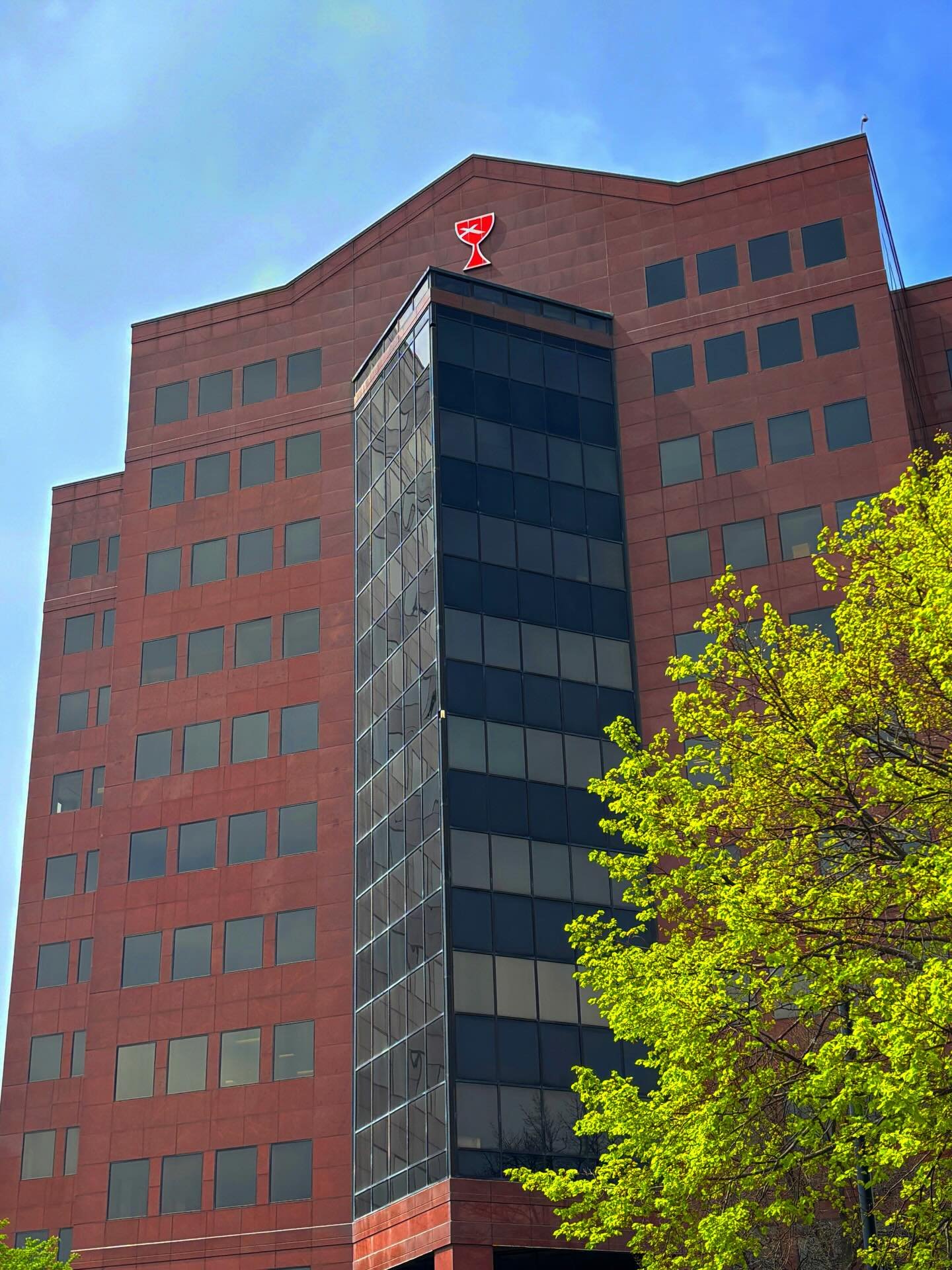 Global headquarters! (Look, other denominations have much more interesting architecture. I admit it.) Also, despite our logo on the tower, we are just one of many organizations here.