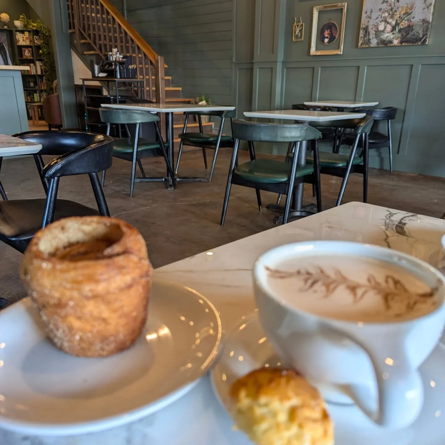 This cinnamon roll croissant is a new favorite. C'est d&eacute;licieux.