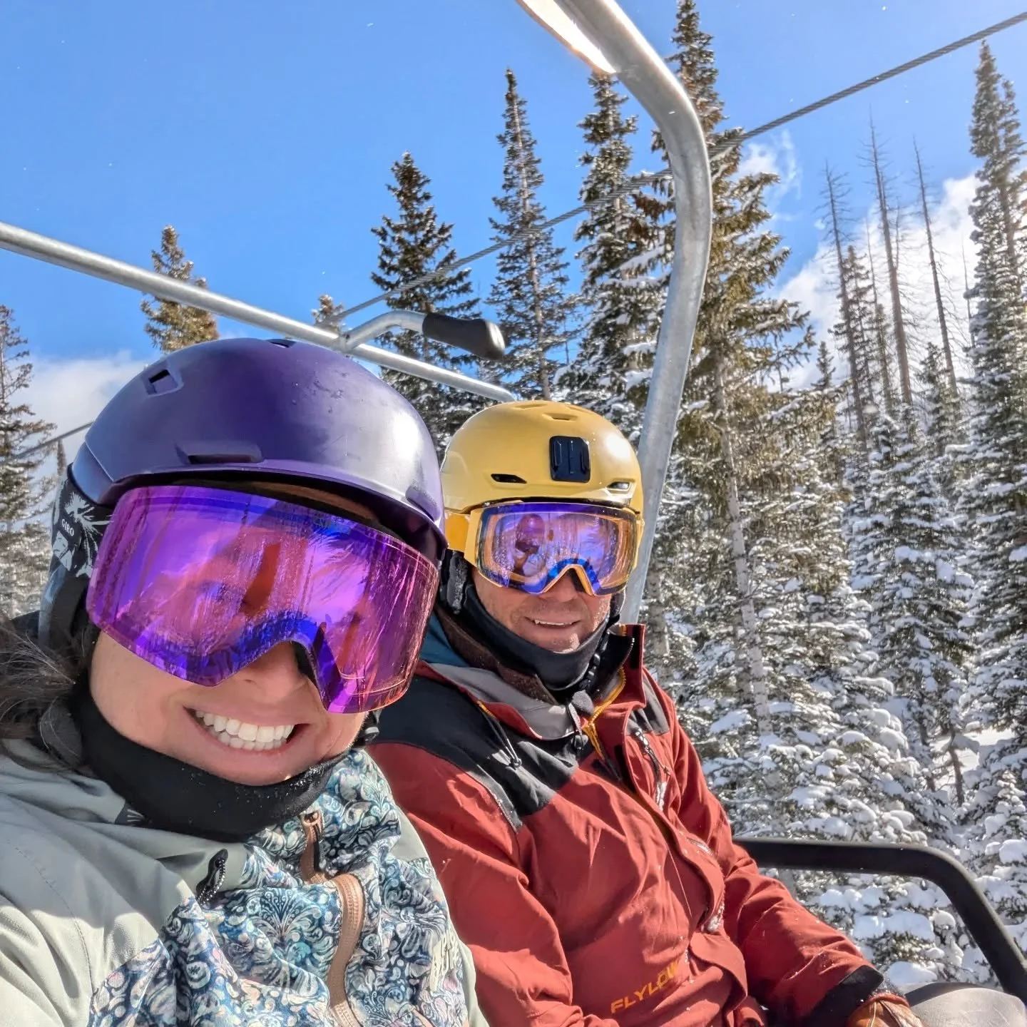 ...and we're back on snow! This year, we're skiing at Wolf Creek, &quot;the most snow in Colorado&quot;. Today was our first day ever skiing here and the snow is powtastic! 

Kelly is working up here driving a shuttle on Wolf Creek Pass and in the pa