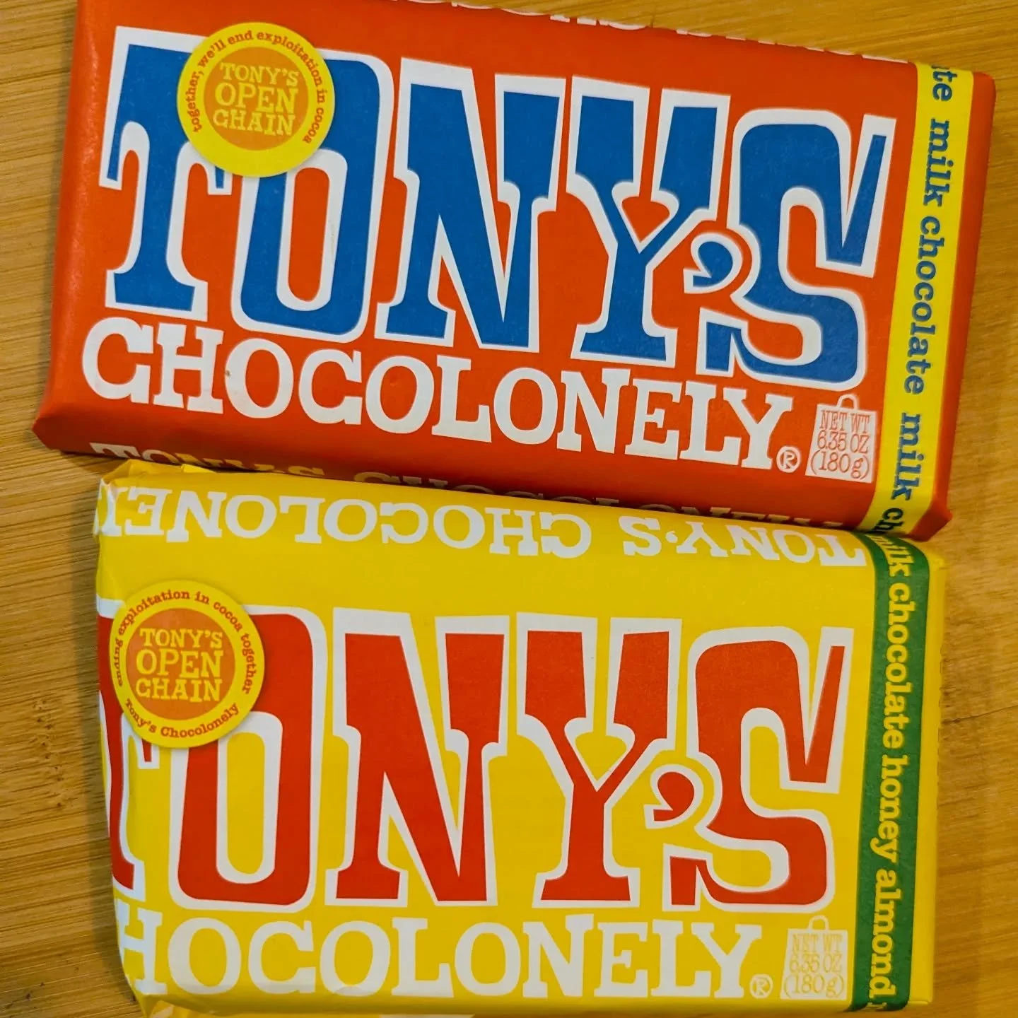 Kelly just got back from getting a few groceries. I'm putting things away and see that this chocolate has been opened! 😆 😋 Should I check it myself?

We 🤎 @tonyschocolonely_us 😋