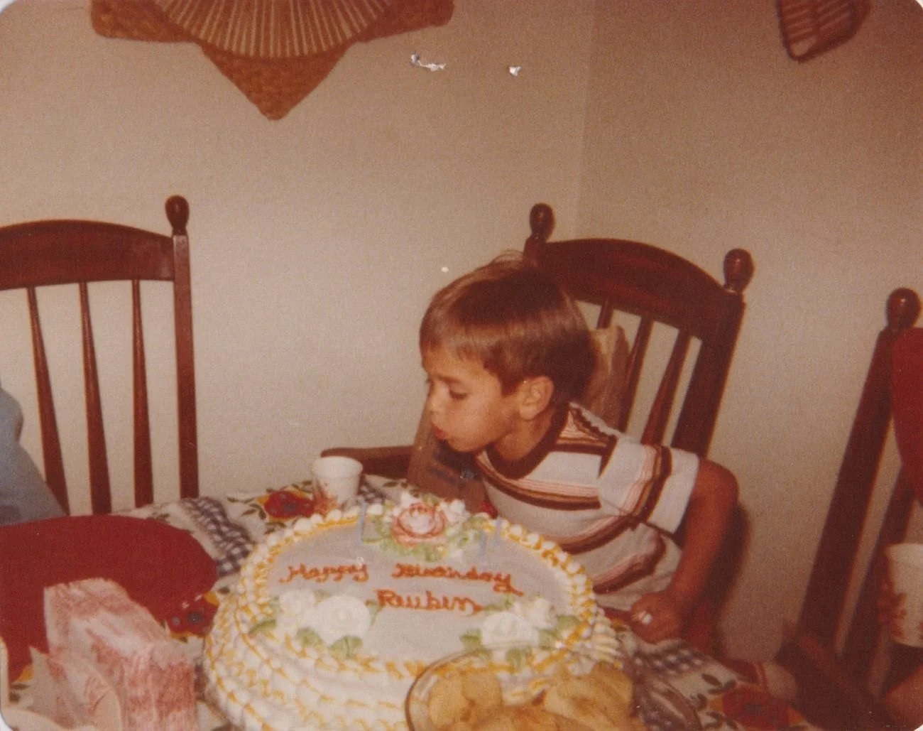 Today is Reuben's birthday. Thanks to my dad and his scanner, we have this cute memory.

I'm thankful for the years of memories. He was my best friend his whole life. ❤️