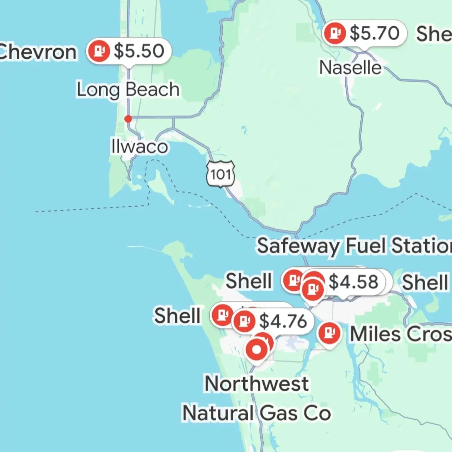 We learned this lesson two years ago: Gas up before or after Washington state when possible. ⛽ 🤑