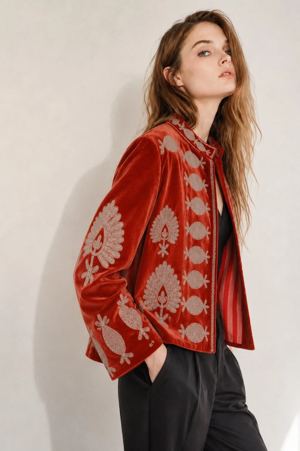 Saco Jaipur Velvet Coper